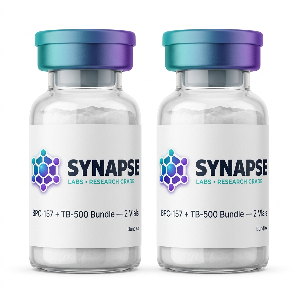BPC-157 + TB-500 Bundle — 2 Vials lyophilised vial supplied by Synapse Labs