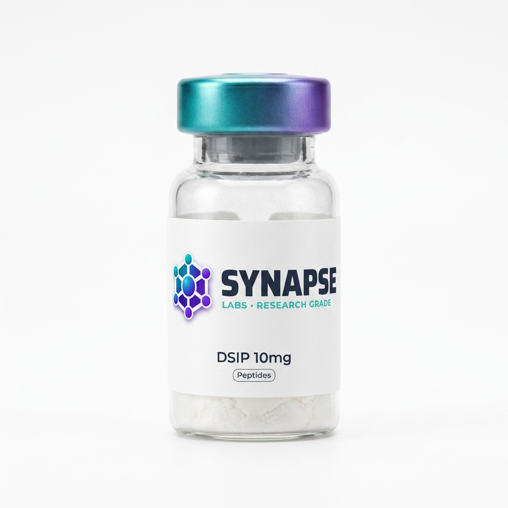 DSIP 10mg lyophilised vial supplied by Synapse Labs