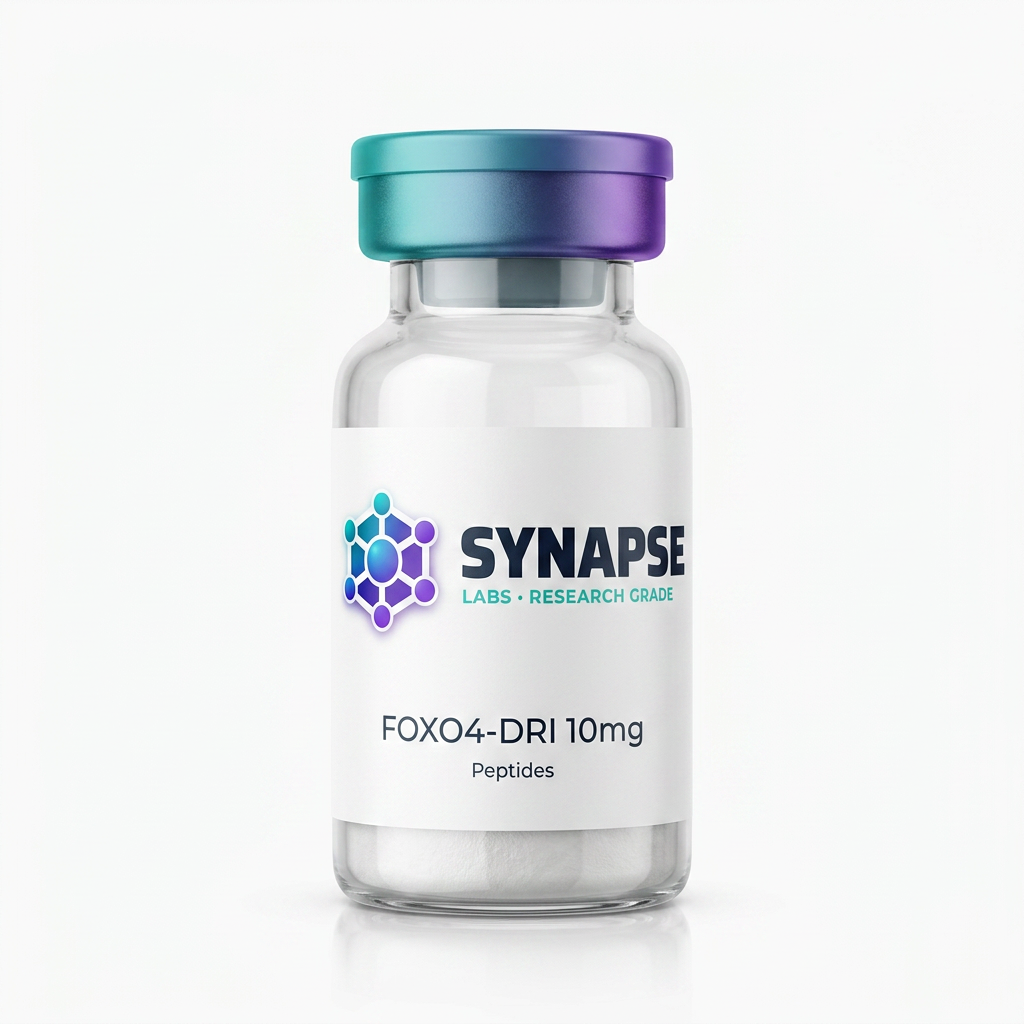 FOXO4-DRI 10mg lyophilised vial supplied by Synapse Labs