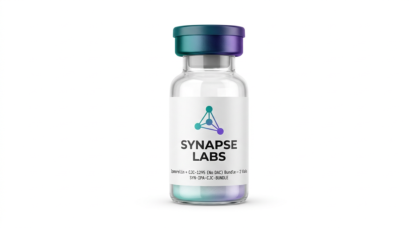 Ipamorelin + CJC-1295 (No DAC) Bundle — 2 Vials — Synapse Labs vial