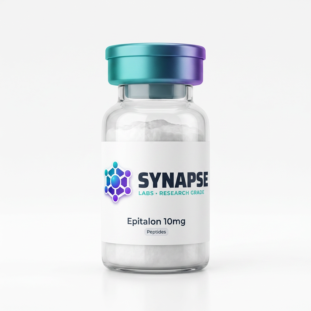 Epitalon 10mg lyophilised vial supplied by Synapse Labs