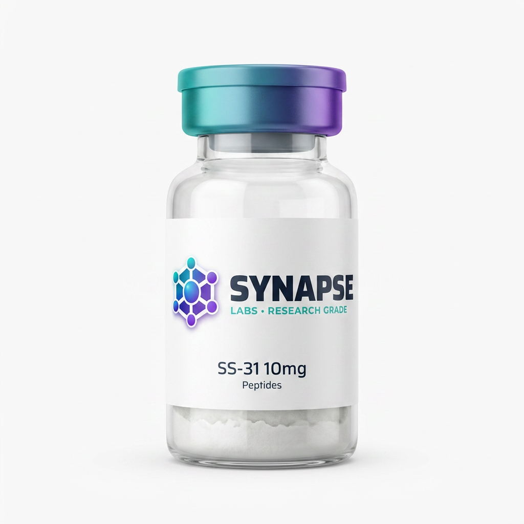 SS-31 10mg lyophilised vial supplied by Synapse Labs